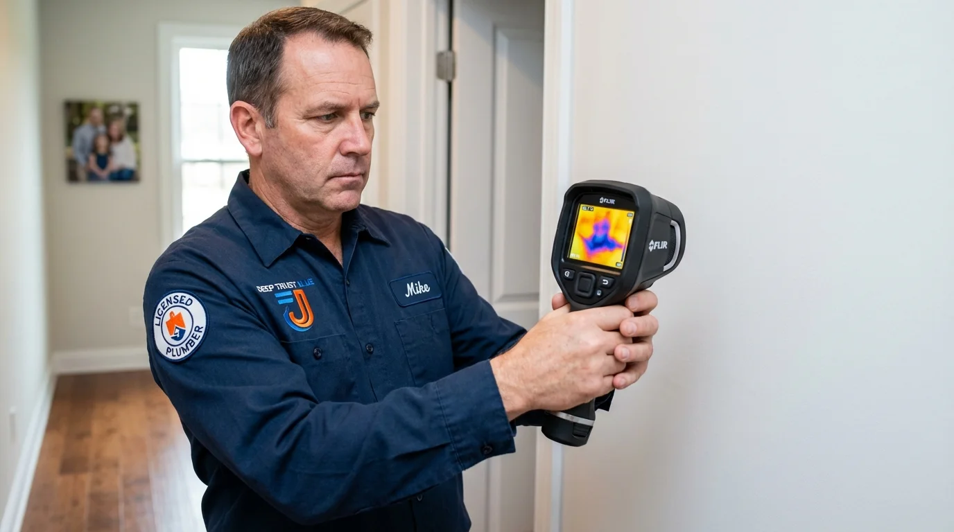 Thermal imaging leak detection by Johns Plumbing LLC in Knox City